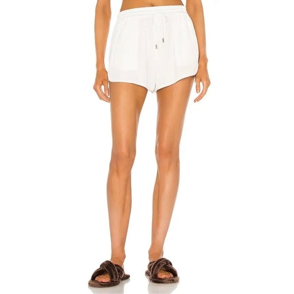 ATM Anthony Thomas Melillo Silk White Shorts sz M - Picture 1 of 5